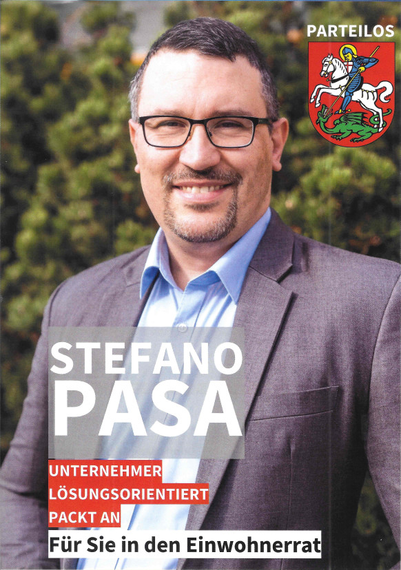 Einwohnerratsflyer Stefano Pasa