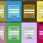 Collage von Phishing-Loginseiten